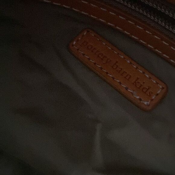 Pottery Barn Kids Canvas with Leather Bag and Removable Strap - Picture 6 of 12